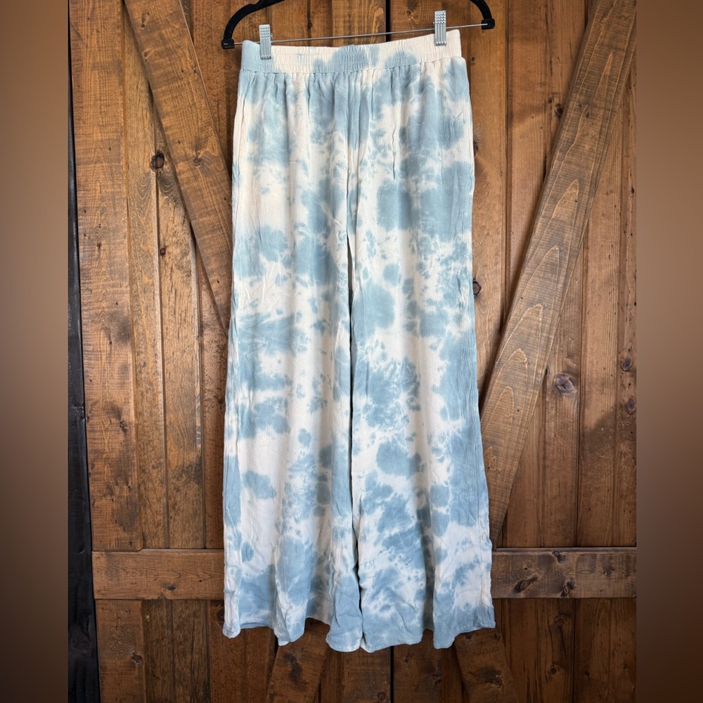 Easel Blue and white Tie-Dye Pants